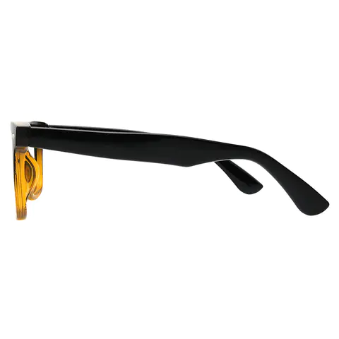 Square Black/Orange Eyeglasses