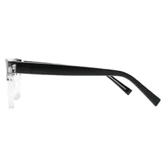 Square Black/White Eyeglasses