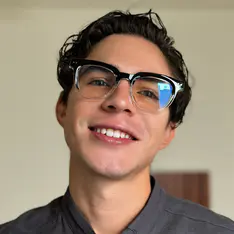 Square Black/White Eyeglasses