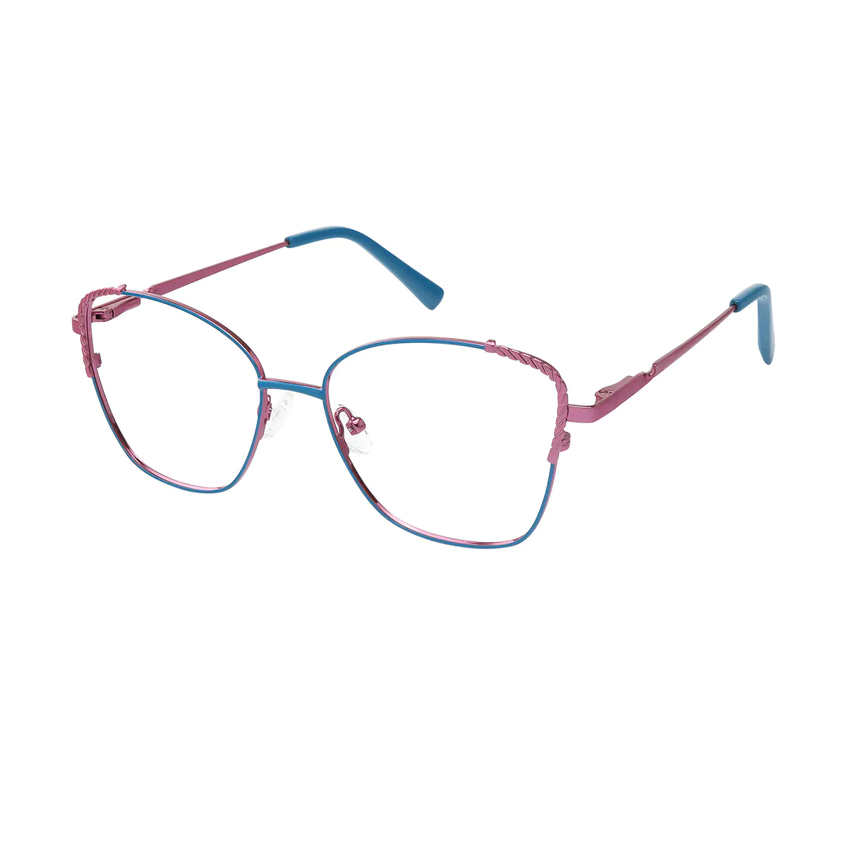 Cat-eye Blue Eyeglasses