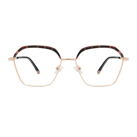 Geometric Tortoiseshell Eyeglasses