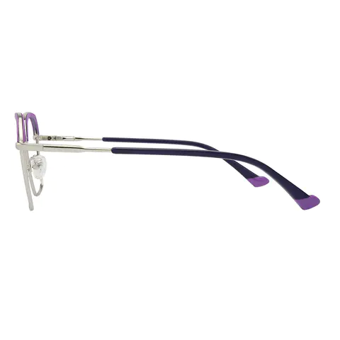 Geometric Purple Eyeglasses