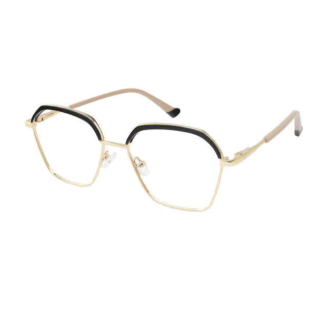 Geometric Black Eyeglasses