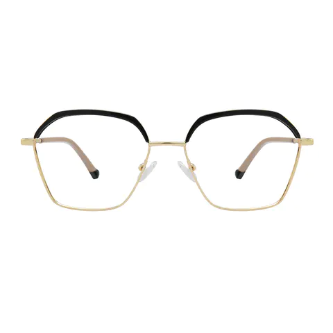 Geometric Black Eyeglasses