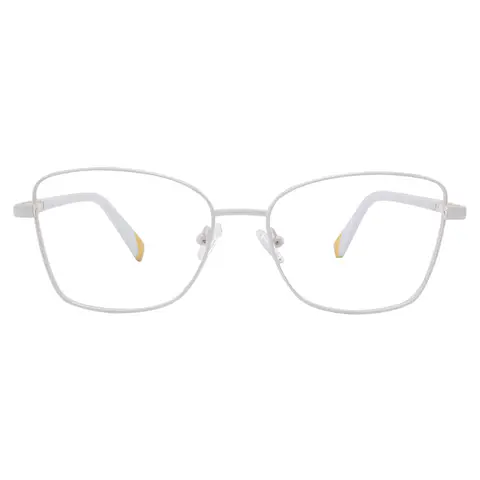 Square White Eyeglasses