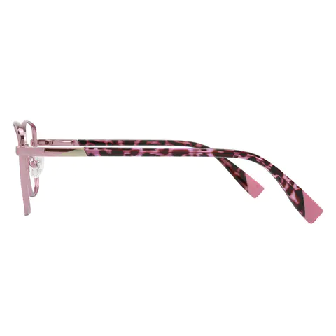 Square Pink Eyeglasses