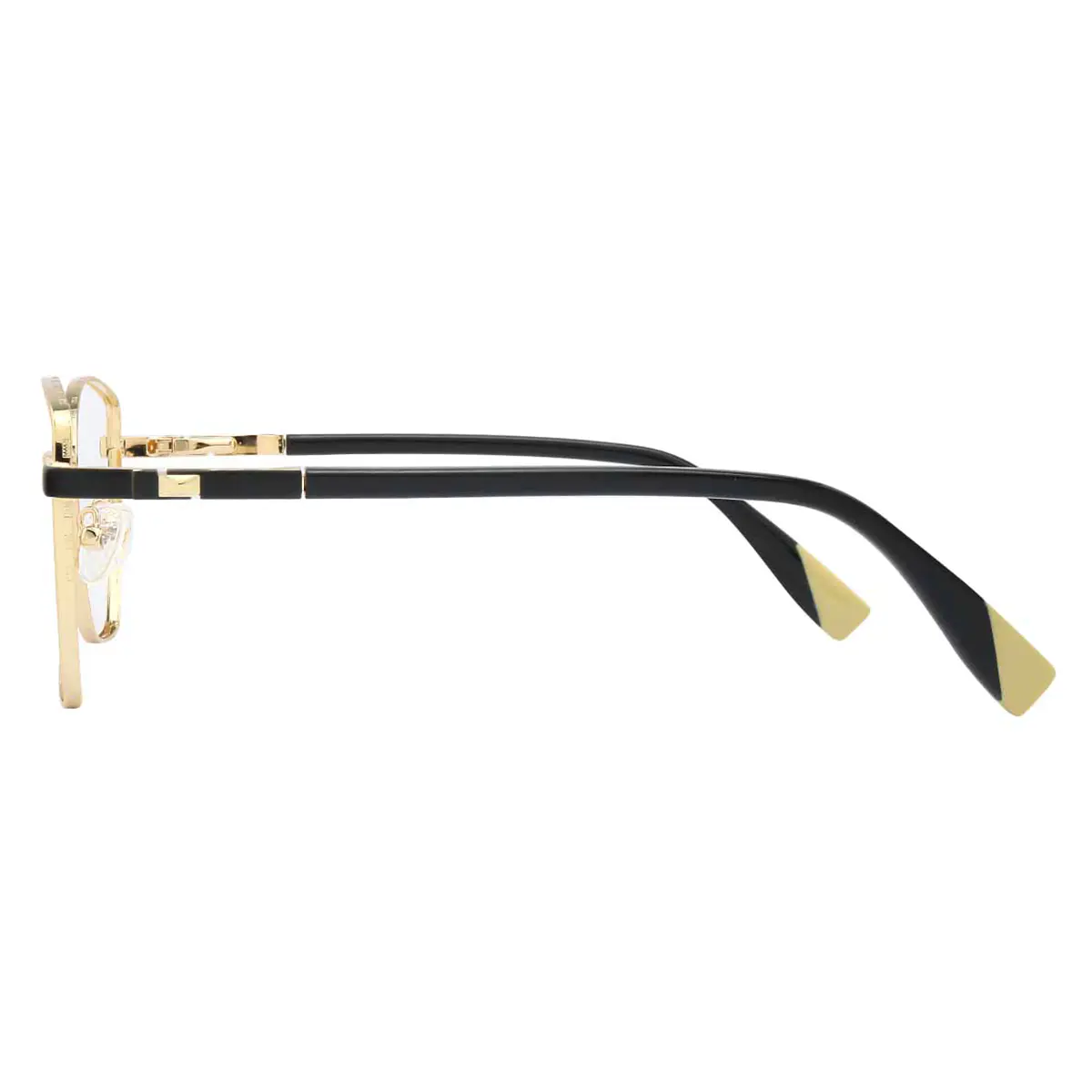 Geometric Gold Eyeglasses