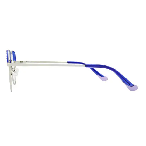 Geometric Silver Eyeglasses