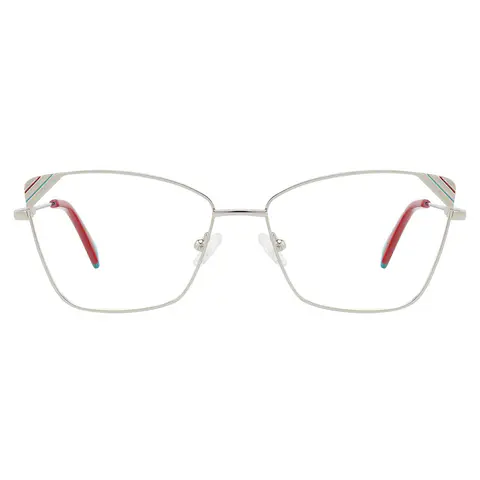 Cat-eye Silver Eyeglasses