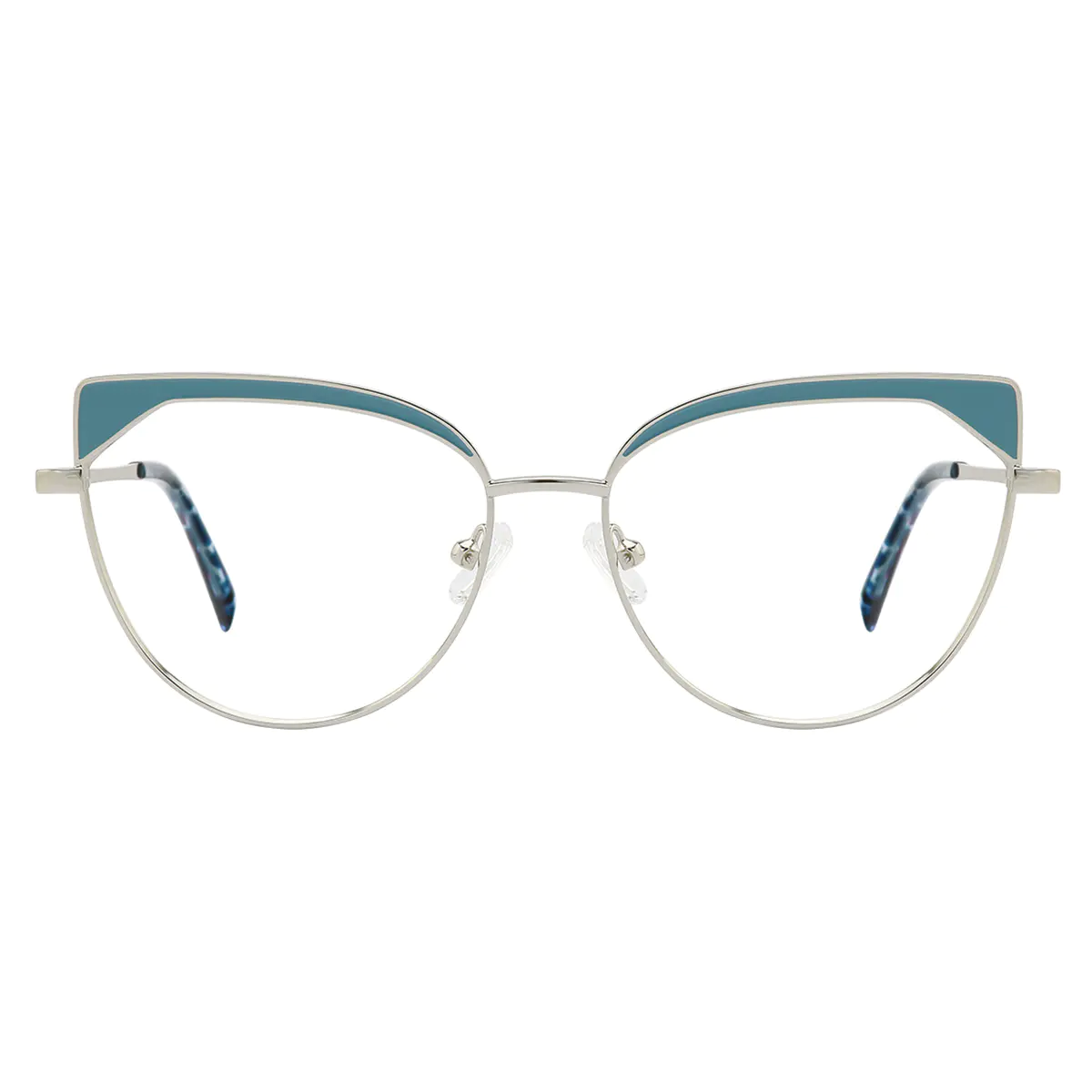 Cat-eye Blue/Silver Eyeglasses