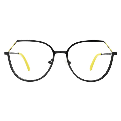 Geometric Black Eyeglasses