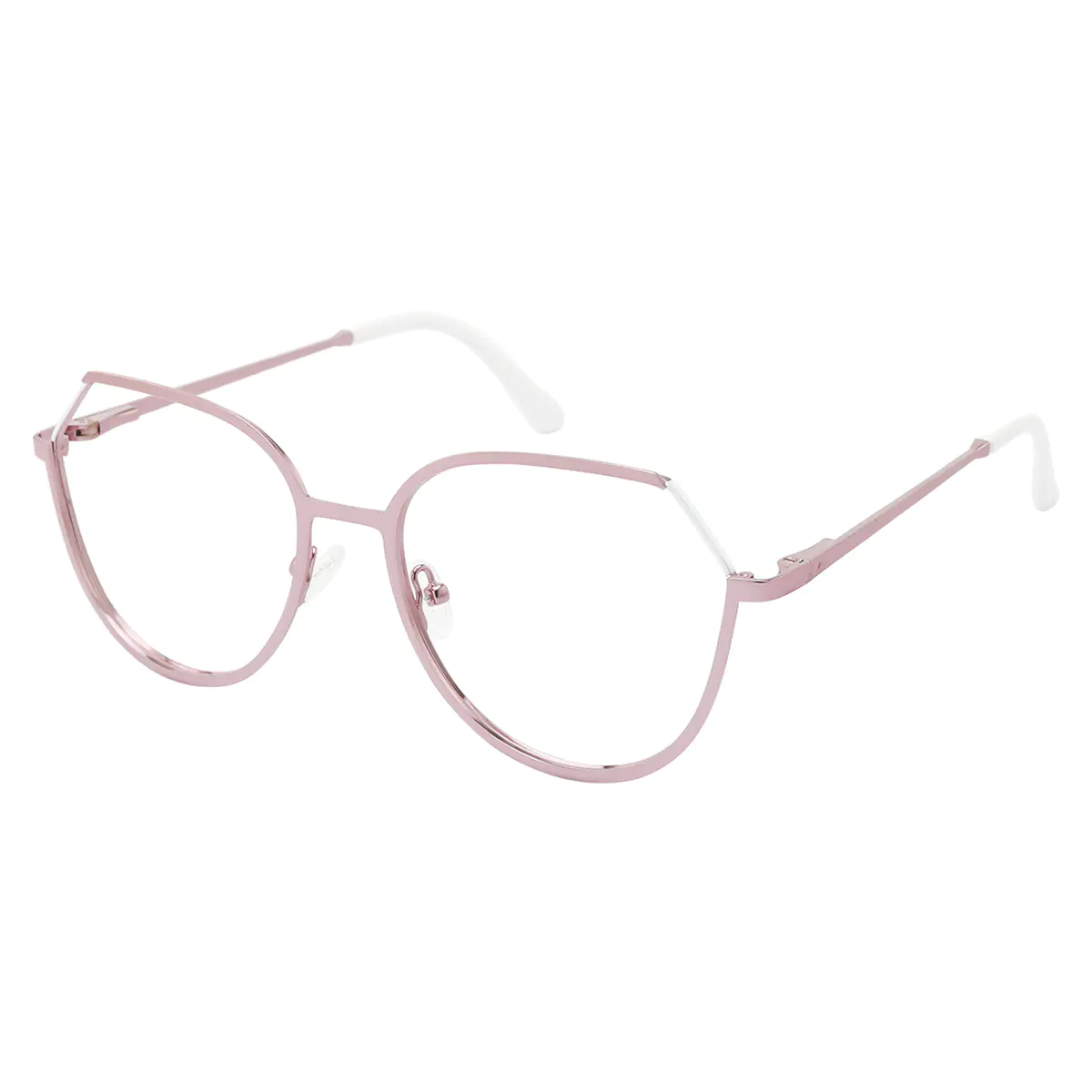 Geometric Pink Eyeglasses