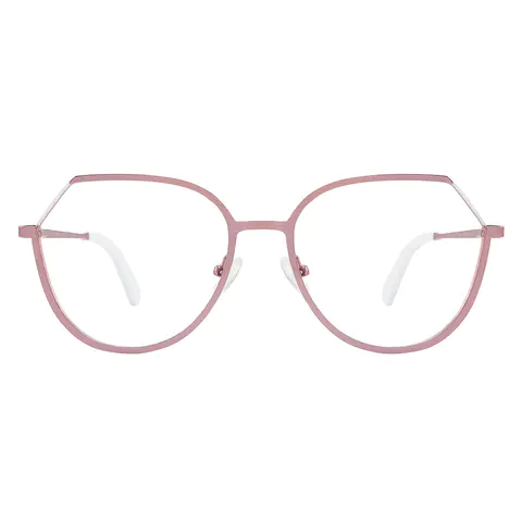 Geometric Pink Eyeglasses