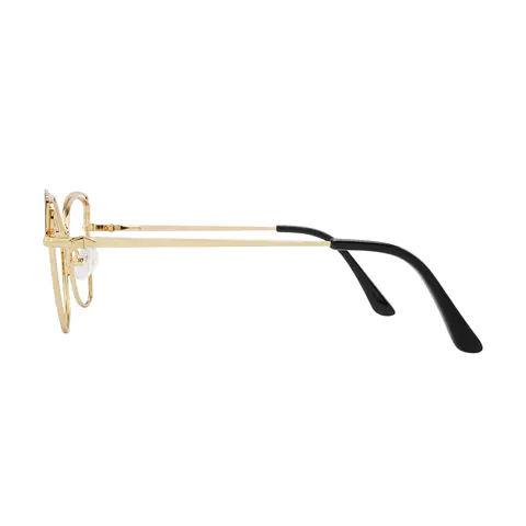 Cat-eye Black Gold Eyeglasses
