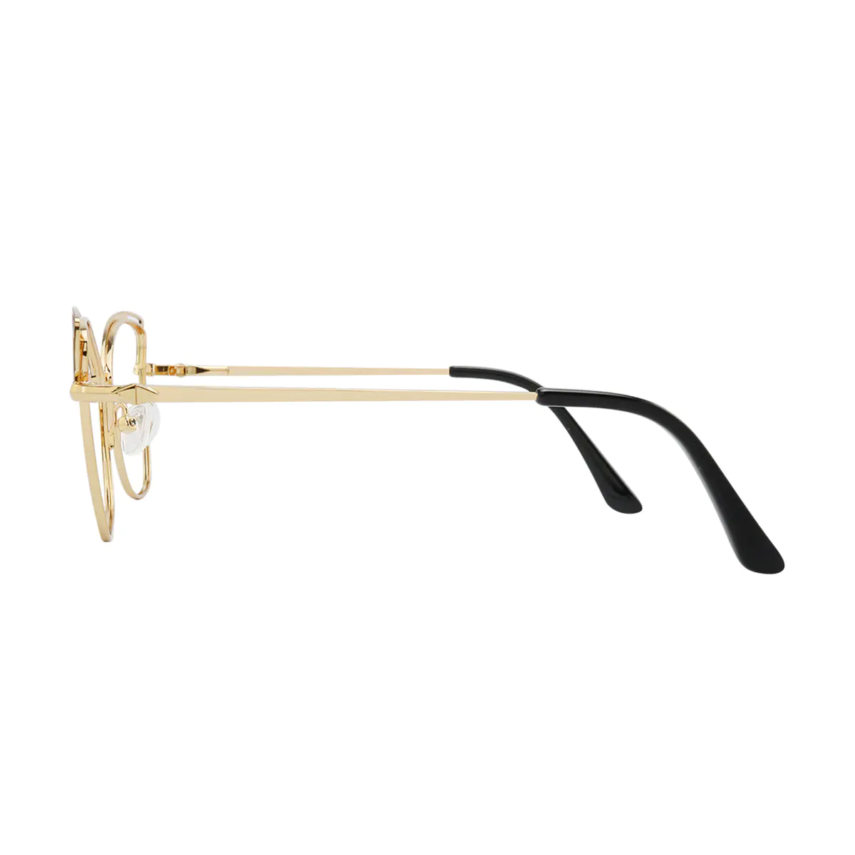 Cat-eye Black Gold Eyeglasses
