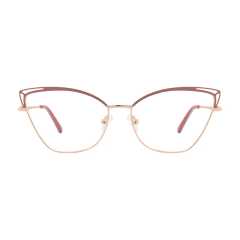 Cat-eye Pink/Gold Eyeglasses