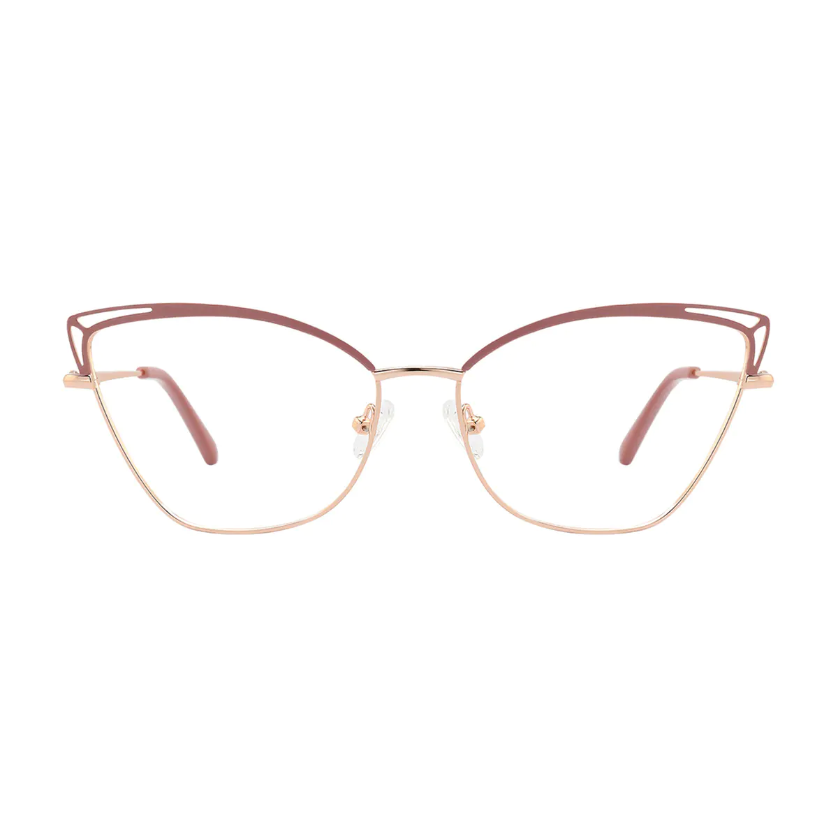 Cat-eye Pink/Gold Eyeglasses
