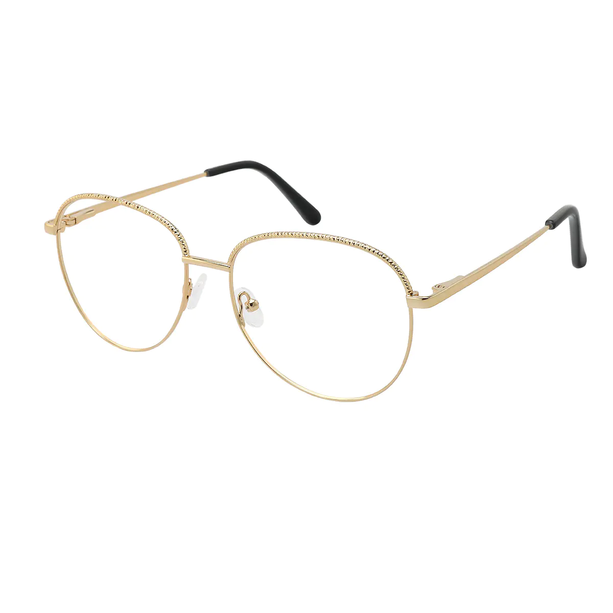 Aviator Gold Eyeglasses