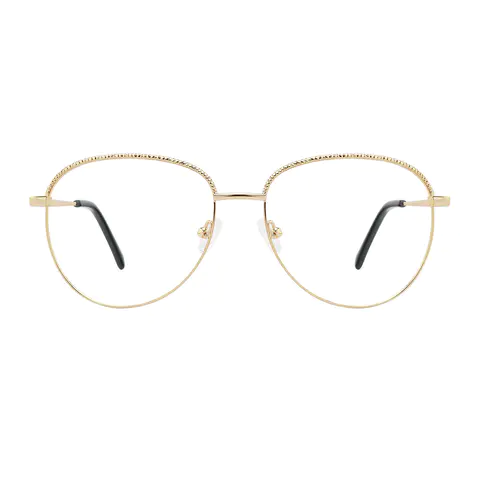 Aviator Gold Eyeglasses