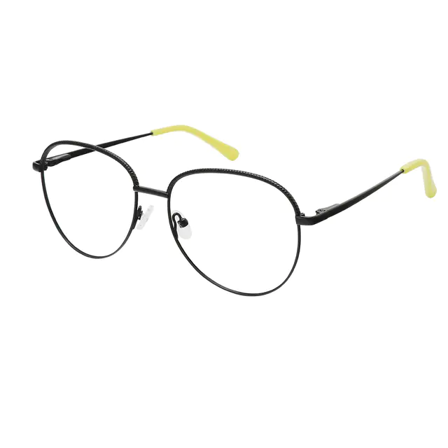 Aviator Black Eyeglasses