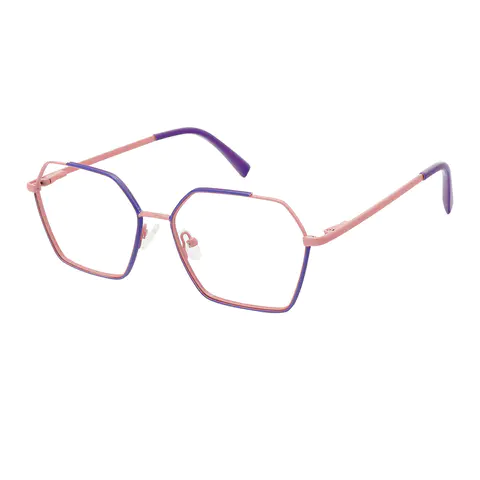 Square Purple Eyeglasses