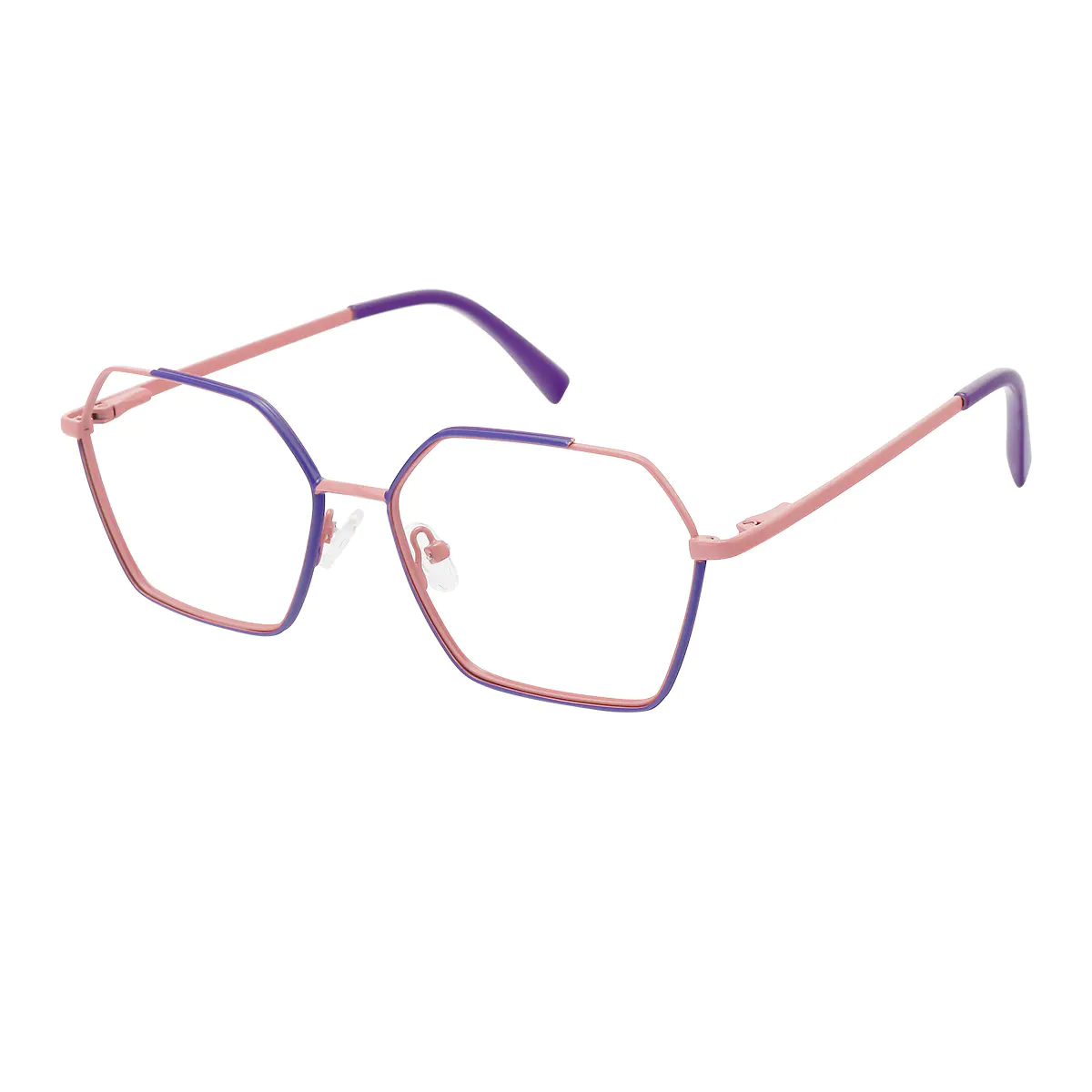 Square Purple Eyeglasses