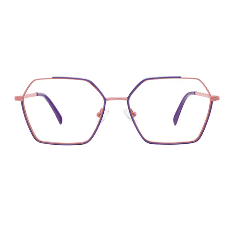Square Purple Eyeglasses