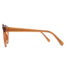 Round Tortoiseshell/Brown Eyeglasses