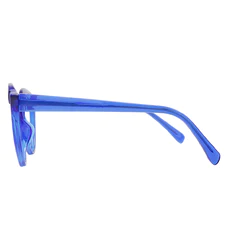 Round Tortoiseshell/Blue Eyeglasses