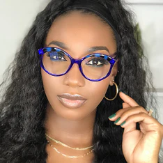 Round Tortoiseshell/Blue Eyeglasses