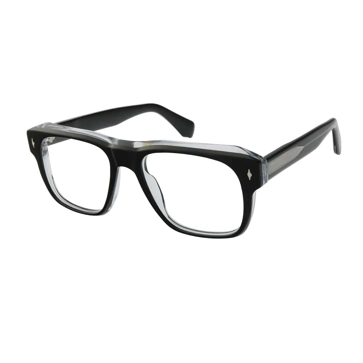 Square Black/Clear Eyeglasses