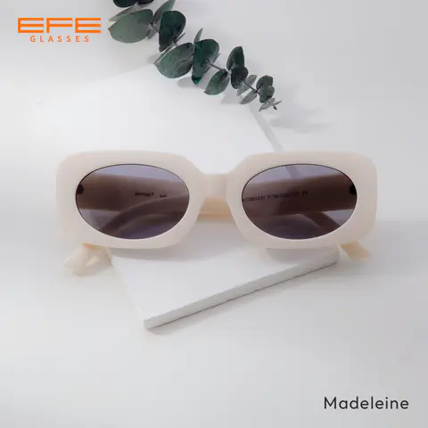 Rectangle White Sunglasses