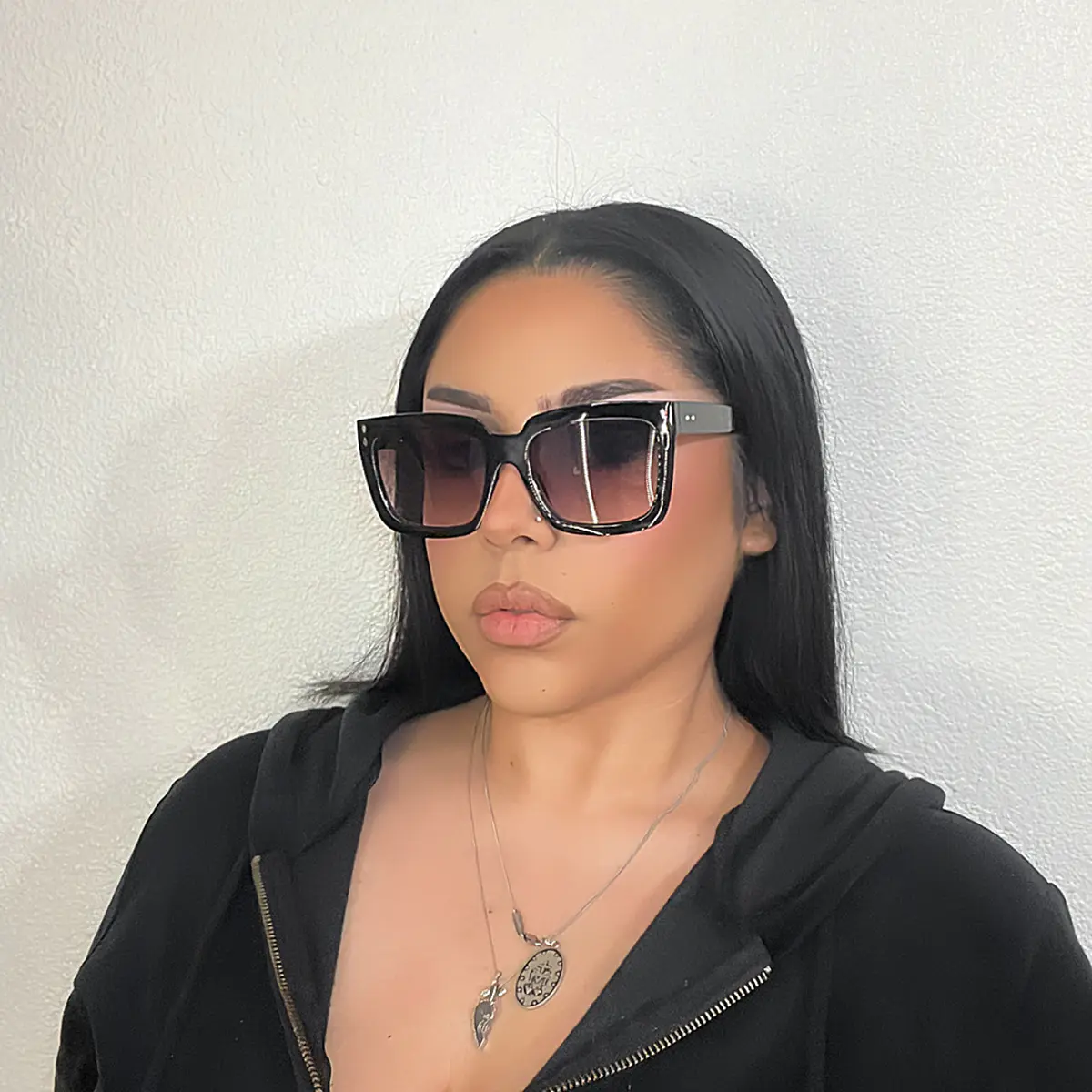 Square Black Sunglasses