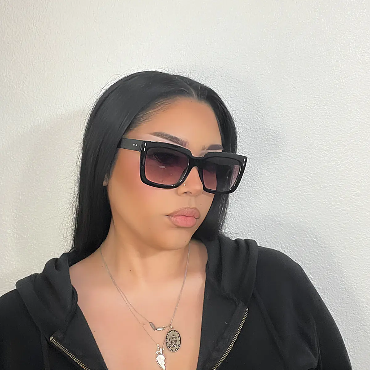 Square Black Sunglasses