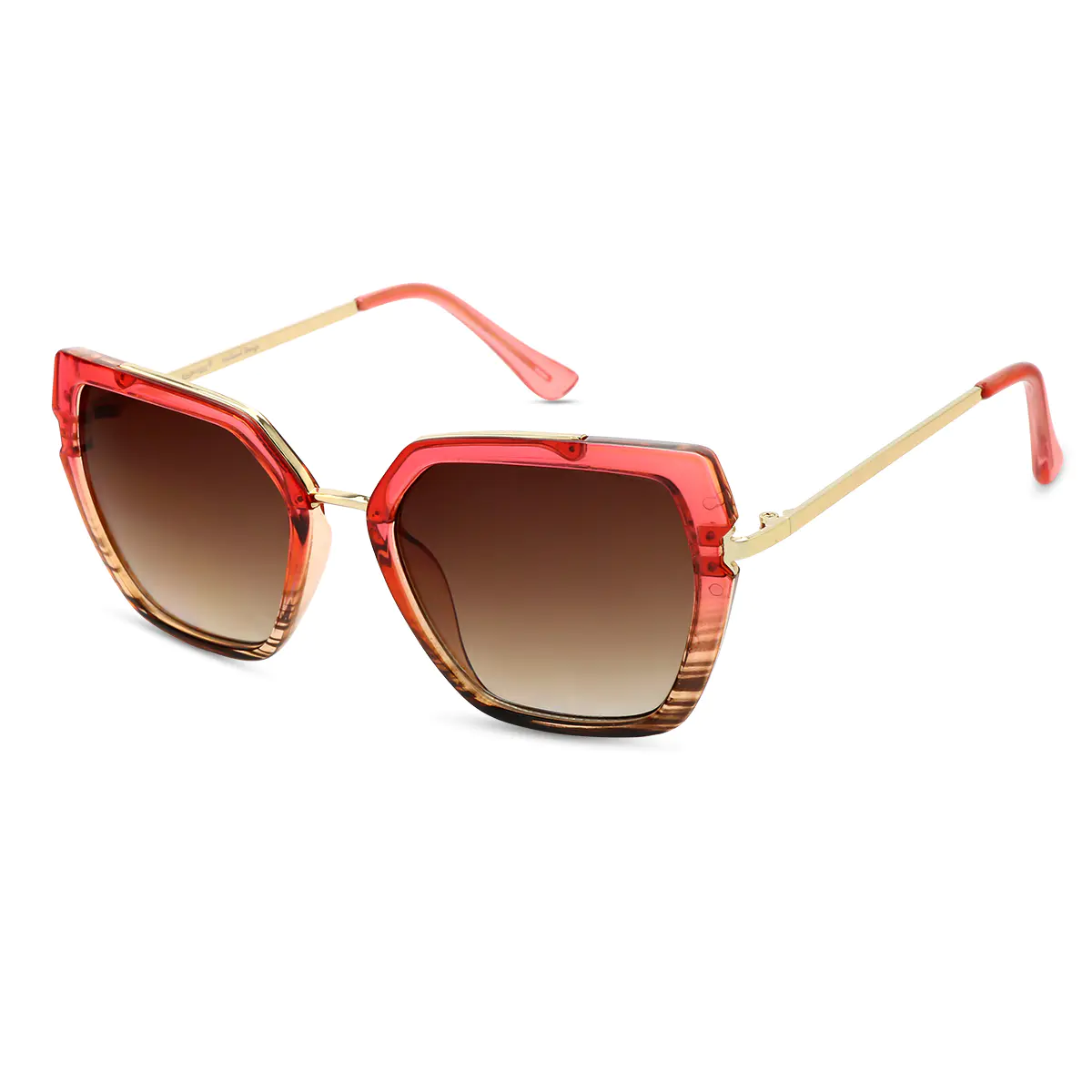 Geometric Red Sunglasses