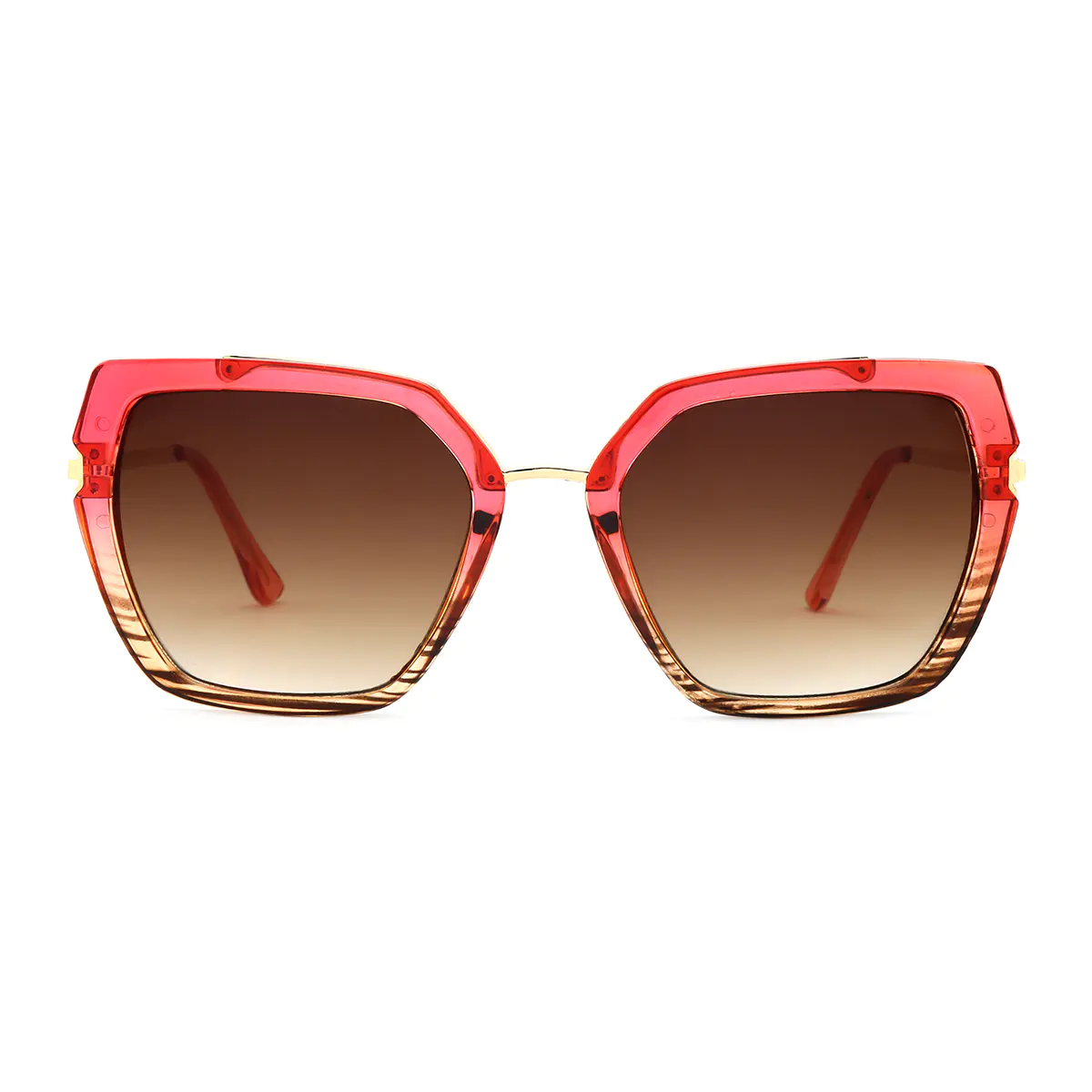 Geometric Red Sunglasses