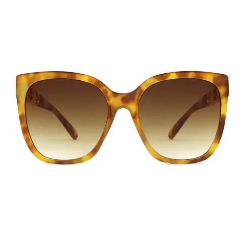 Geometric Ivory Tortoiseshell Sunglasses