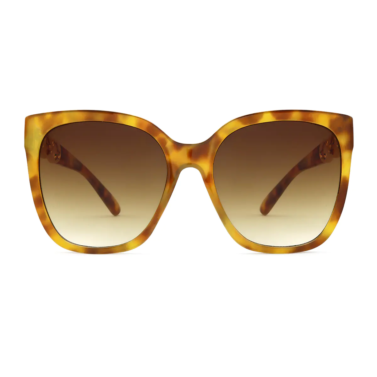 Geometric Ivory Tortoiseshell Sunglasses