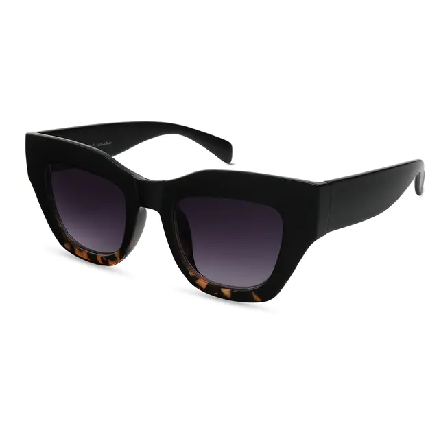 Cat-eye Black/Tortoiseshell Sunglasses
