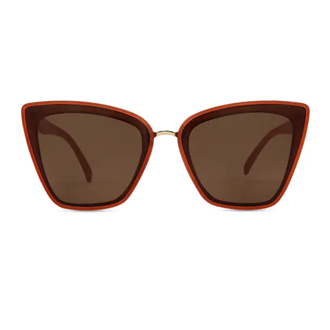 Cat-eye Light Brown Sunglasses