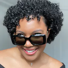 Rectangle Black Sunglasses