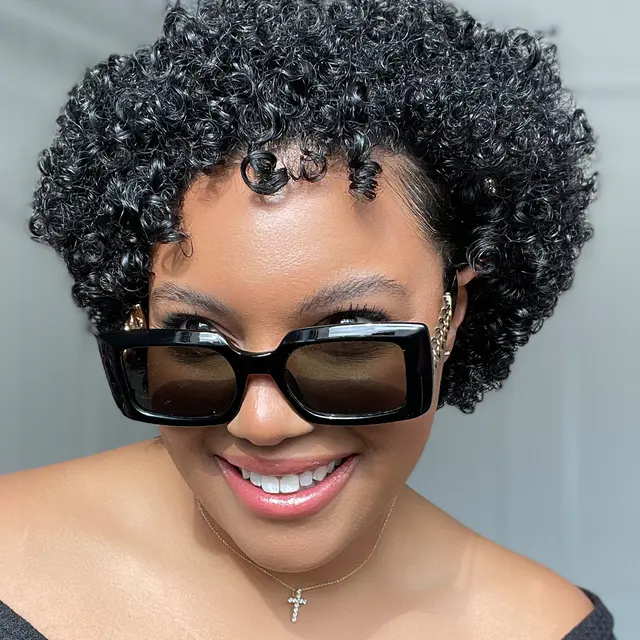 Rectangle Black Sunglasses