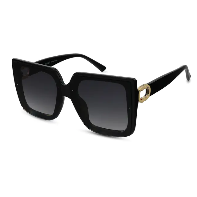 Square Black Sunglasses