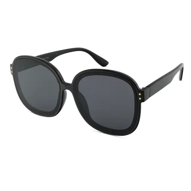 Round Black Sunglasses