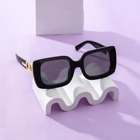 Square Black Sunglasses