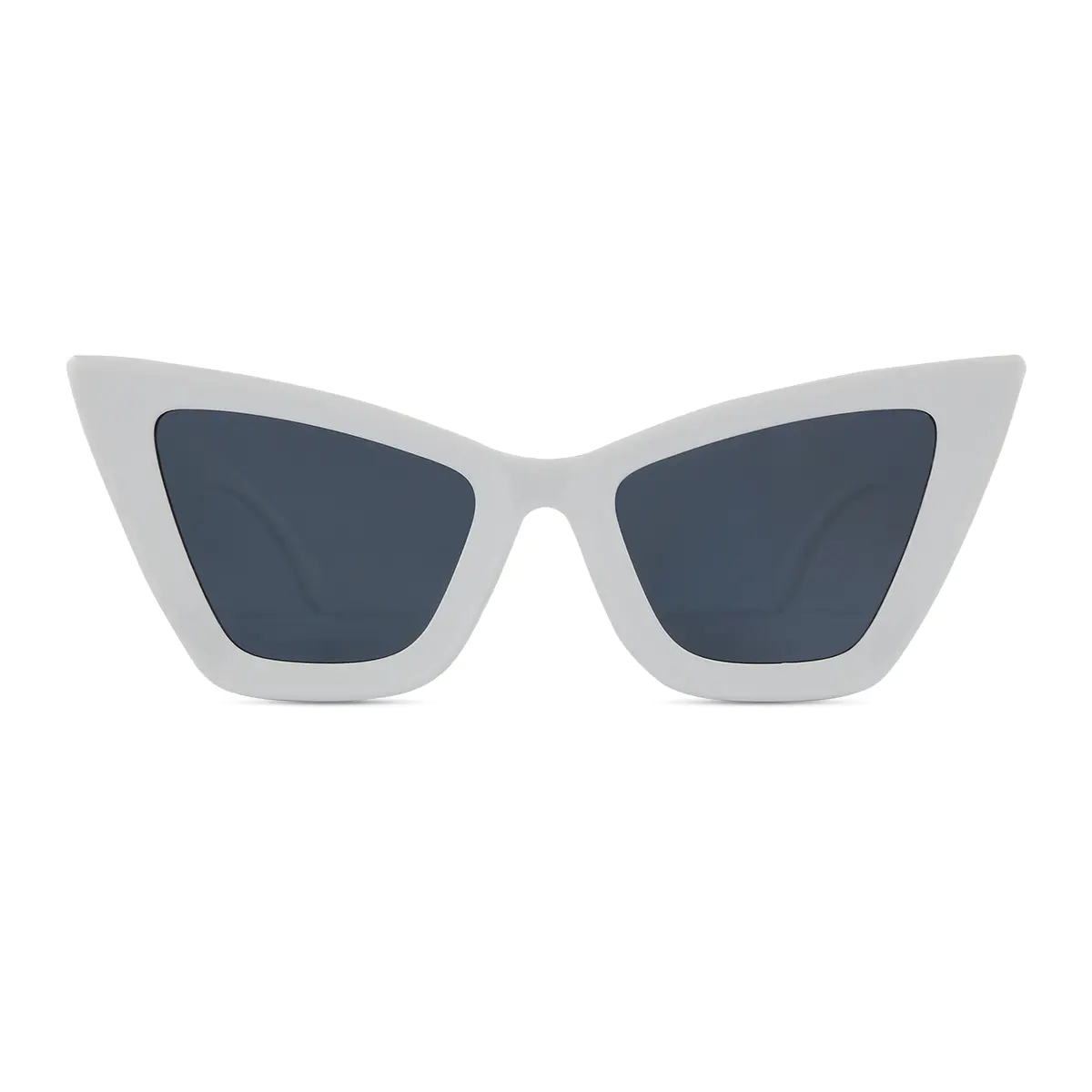 Cat-eye White Sunglasses