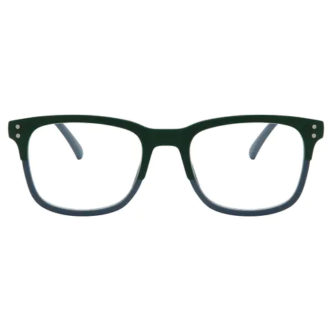Square Blue Reading Glasses