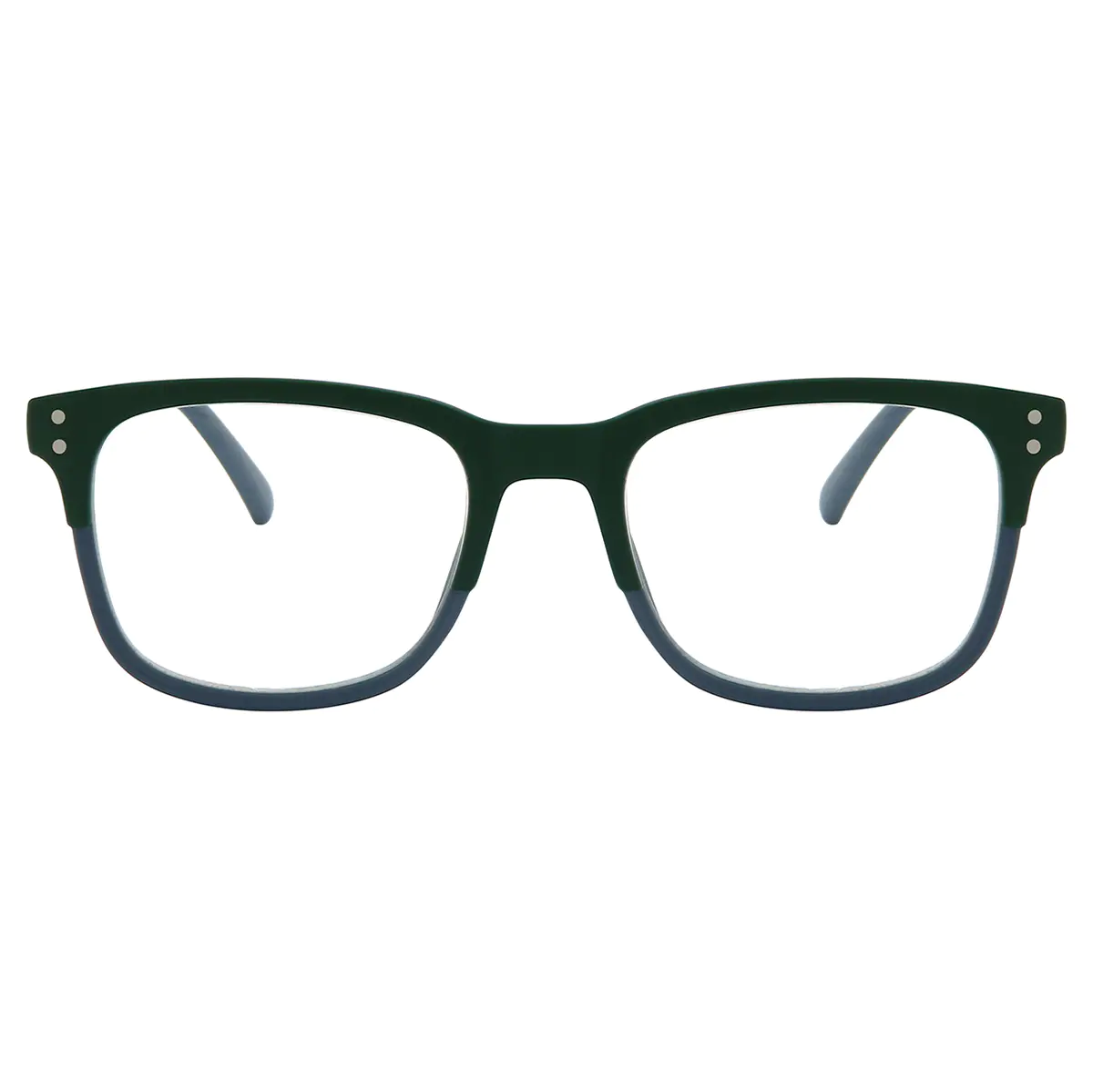 Square Blue Reading Glasses