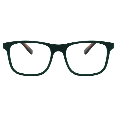 Square Green Reading Glasses