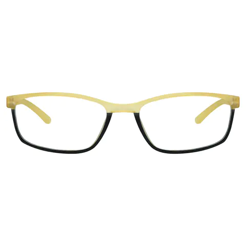 Rectangle Gradient Yellow Reading Glasses
